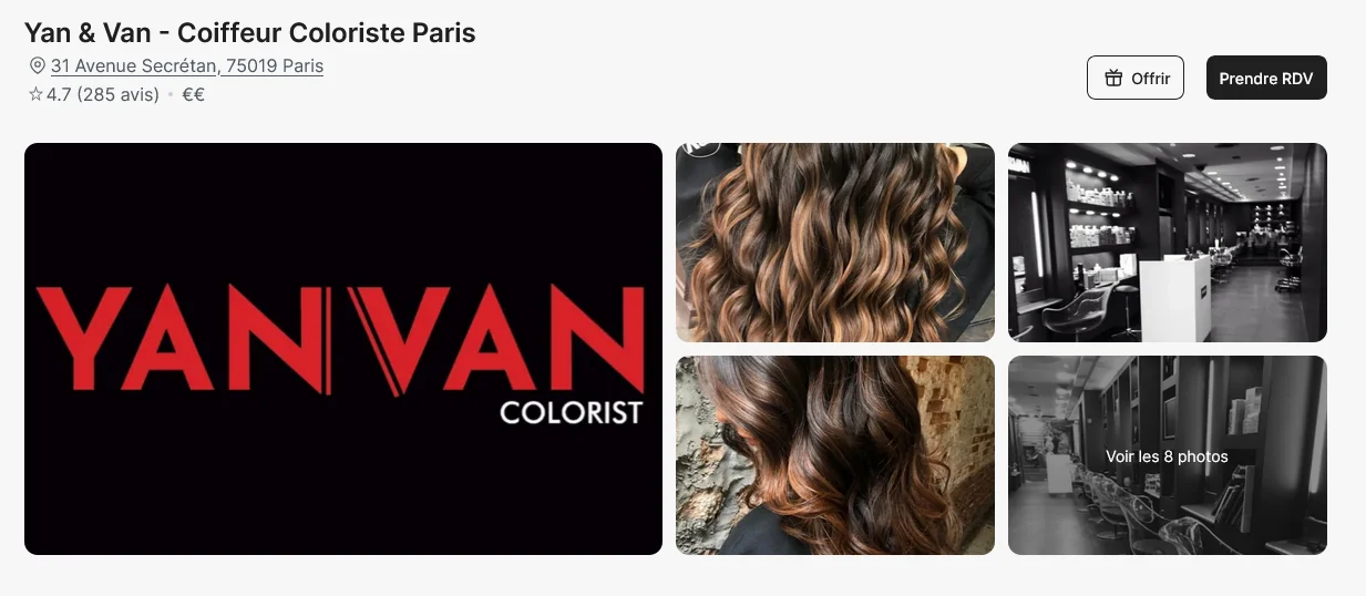Avis sur yan et van coiffeur coloriste paris, notre analyse honnête du salon