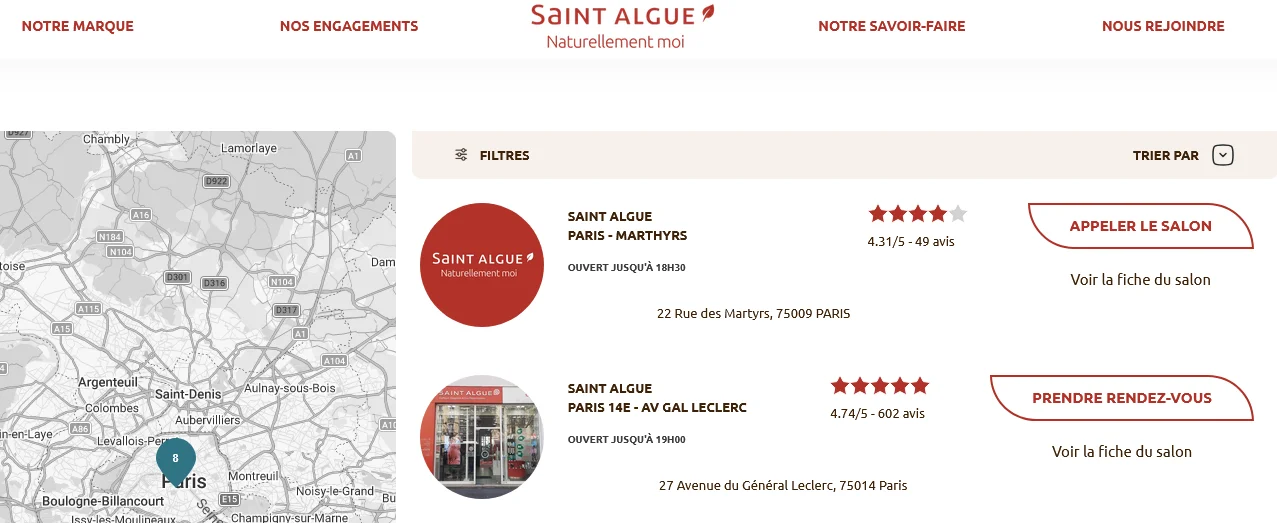 Saint algue à Paris, faut il réserver les yeux fermés