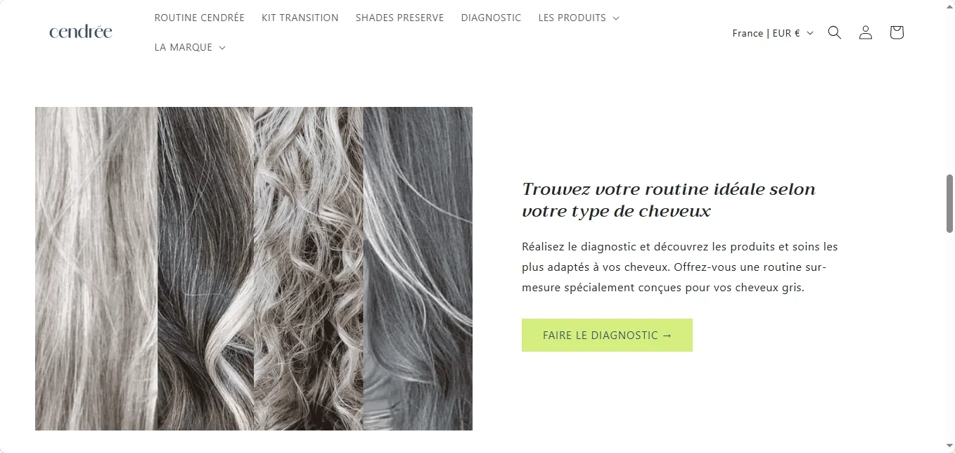 Cendrée haircare avis complet sur la gamme cheveux blancs