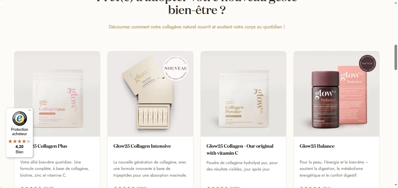 Glow25 avis complet sur le collagène et ses limites