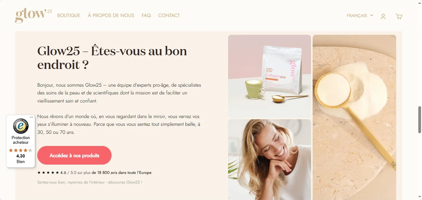 Glow25 avis complet sur le collagène et ses limites
