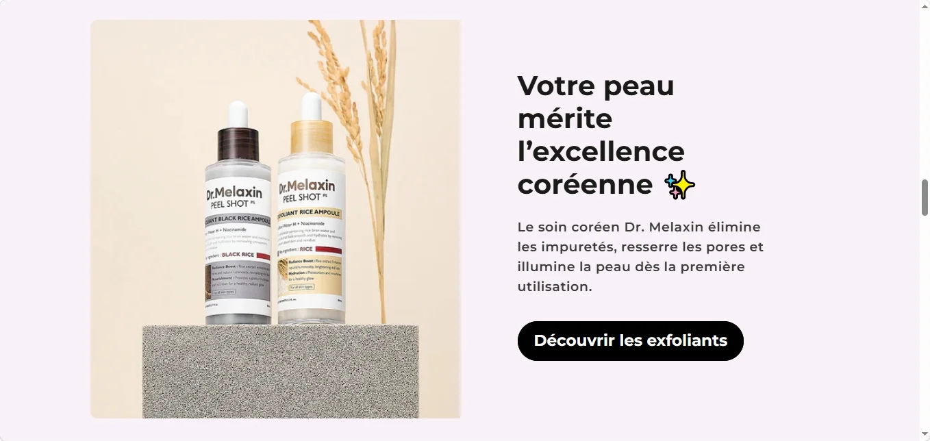 Pure korean exfoliant avis sur le peel shot au riz